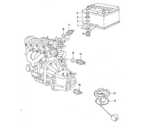 Listwa-adapter do akumulatora (nr katalogowy: 000915413)