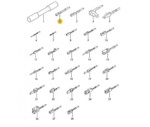 Zestaw przewodów każdy z dwoma wtyczkami (nr katalogowy: 000979002E)