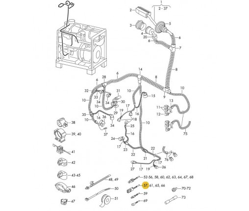 Zestaw przewodów pojedyńczych każdy z 2 (nr katalogowy: 000979025EA)