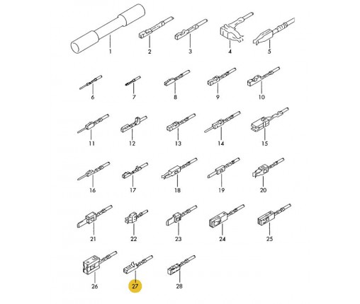 Zestaw przewodów każdy z dwoma wtyczkami (nr katalogowy: 000979028E)