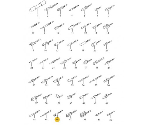 Zestaw przewodów pojedyńczych każdy z 2 (nr katalogowy: 000979150EA)