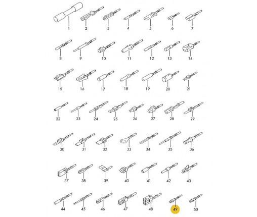 Zestaw przewodów każdy z dwoma wtyczkami (nr katalogowy: 000979153E)