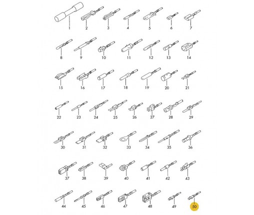 Zestaw przewodów każdy z dwoma wtyczkami (nr katalogowy: 000979154E)