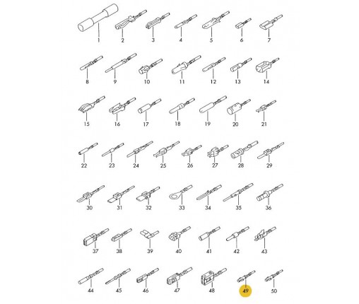 Zestaw przewodów każdy z dwoma wtyczkami (nr katalogowy: 000979155E)