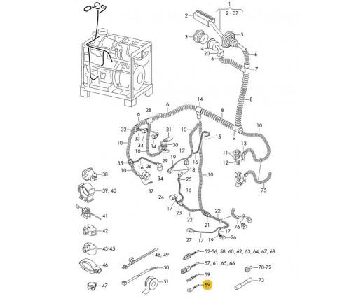 Zestaw przewodów każdy z dwoma wtyczkami (nr katalogowy: 000979253E)
