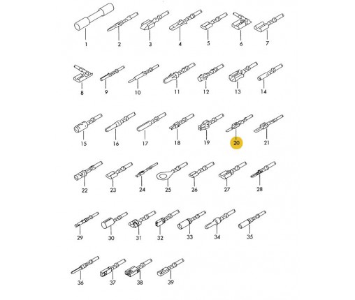 Zestaw przewodów każdy z dwoma wtyczkami (nr katalogowy: 000979254E)