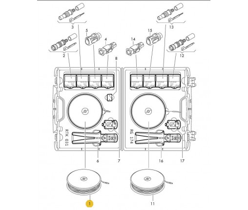 Przewód antenowy na bębnie (nr katalogowy: 000979900)