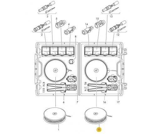 Przewód antenowy na bębnie (nr katalogowy: 000979900A)