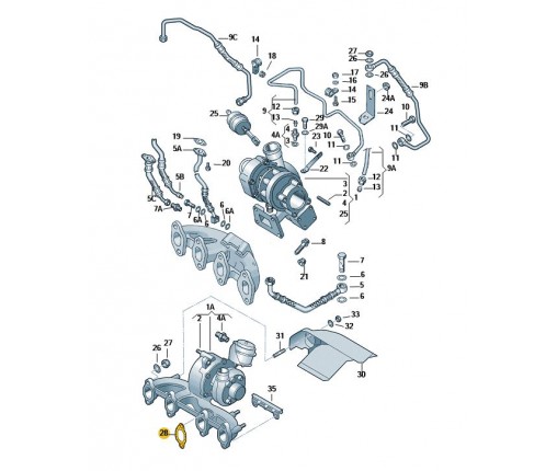 Uszczelka (nr katalogowy: 037253039D)