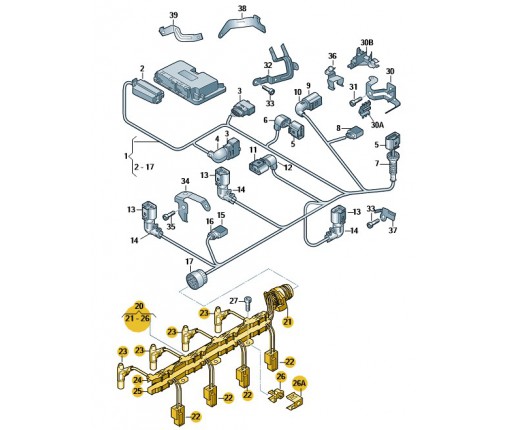 Adapter-przewód elektryczny (nr katalogowy: 03G971033L)