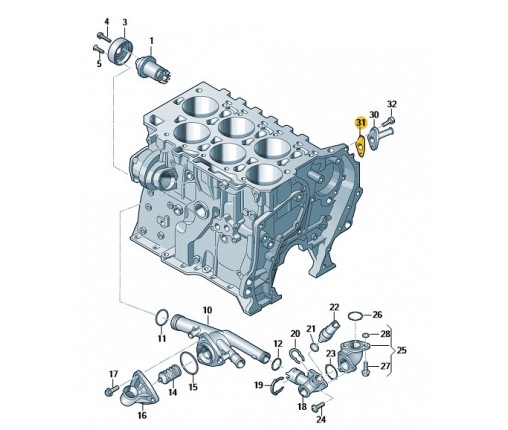 Pierścień uszczelniający (nr katalogowy: 03H121041B)
