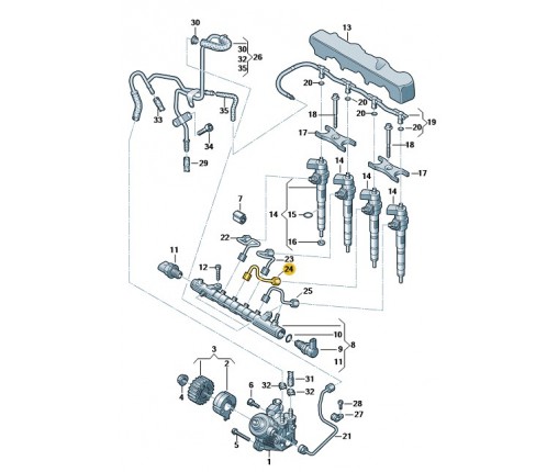 Rura ciśnieniowa (nr katalogowy: 03L130301AT)