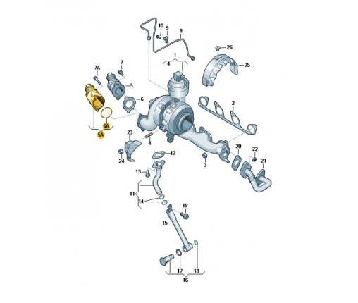 Tłumik (nr katalogowy: 03L131111G)
