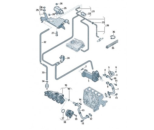 Uszczelka (nr katalogowy: 03L131547L)