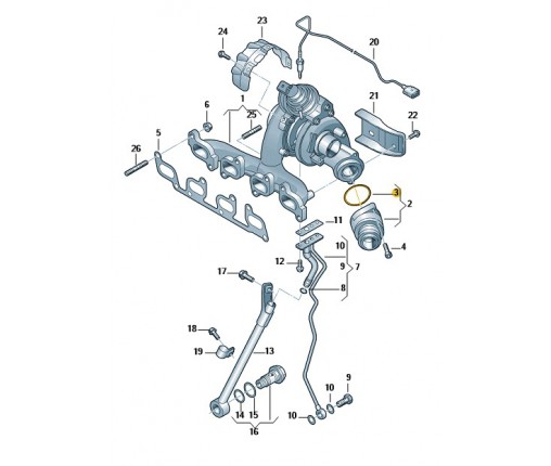 O-ring (nr katalogowy: 03L145117B)