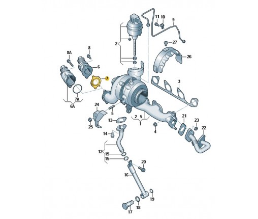 Uszczelka (nr katalogowy: 03L145757A)
