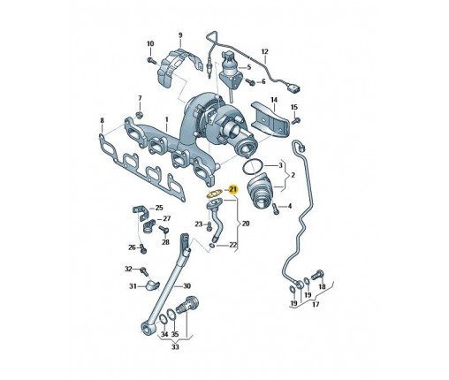 Uszczelka (nr katalogowy: 03L145757H)