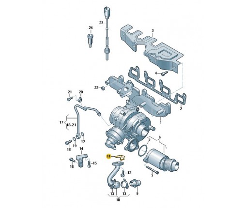 Uszczelka (nr katalogowy: 03L145757K)