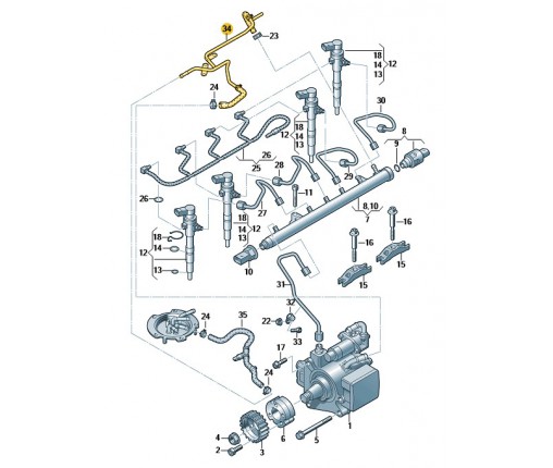 przewod paliwowy (nr katalogowy: 03L201360R)