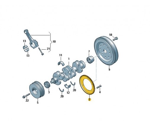 Pierscien czujnika impulsow (nr katalogowy: 050105189K)