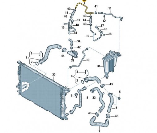 Rura wodna (nr katalogowy: 059121086Q)
