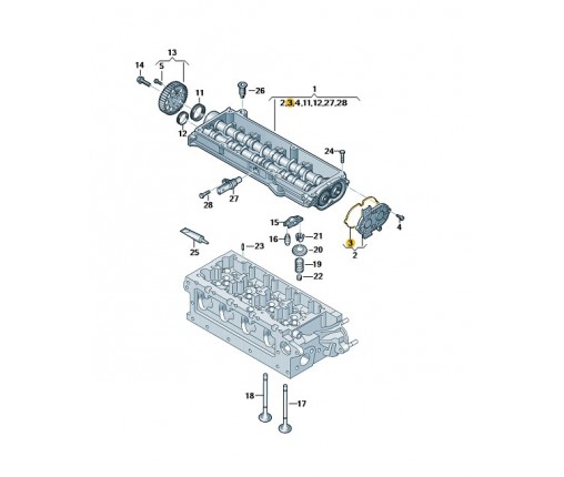 Uszczelka (nr katalogowy: 05L145215C)