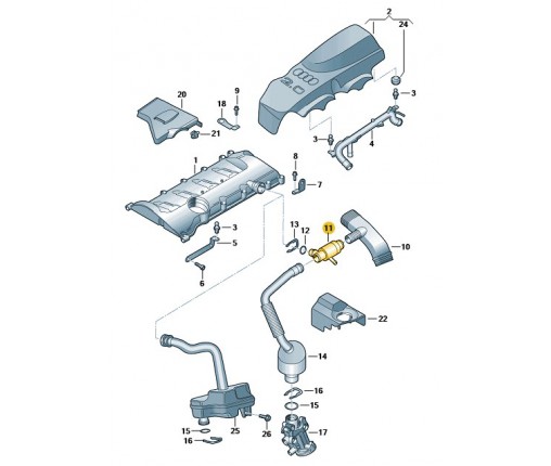 Śruba odpowietrzająca (nr katalogowy: 06B103235G)