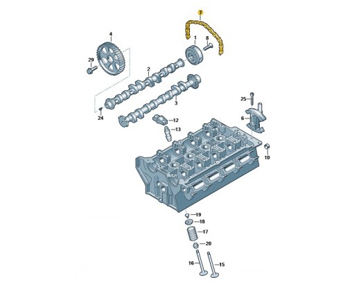 Łańcuch rozrządu (nr katalogowy: 06D109229B)