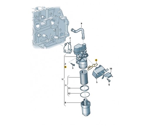 uszczelka (nr katalogowy: 06D117070)