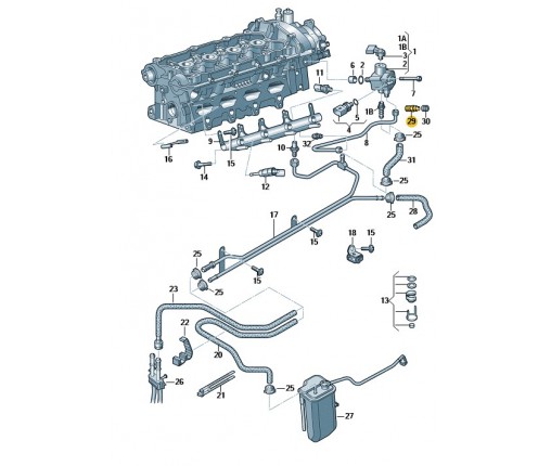 Śruba odpowietrzająca (nr katalogowy: 06D133400A)