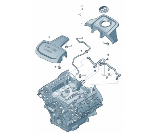 Rura odpowietrzajaca (nr katalogowy: 06E103213)