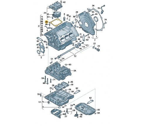 Uszczelka (nr katalogowy: 06E103517)