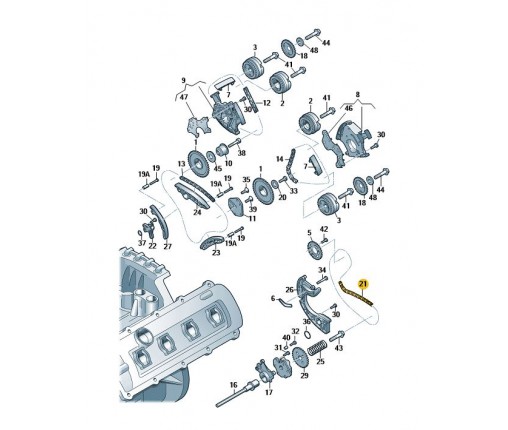 Łańcuch rozrządu (nr katalogowy: 06E109465)