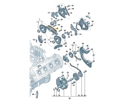 Łańcuch rozrządu (nr katalogowy: 06E109465BH)