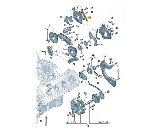 Łańcuch rozrządu (nr katalogowy: 06E109465BK)