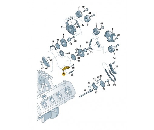 Prowadnica (nr katalogowy: 06E109469A)