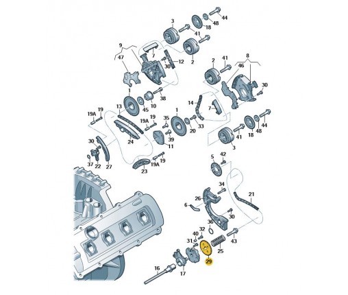Koło łańcuchowe (nr katalogowy: 06E109570B)