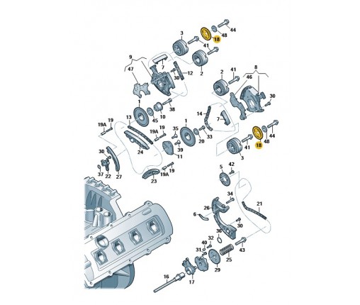 Koło łańcuchowe (nr katalogowy: 06E109571A)