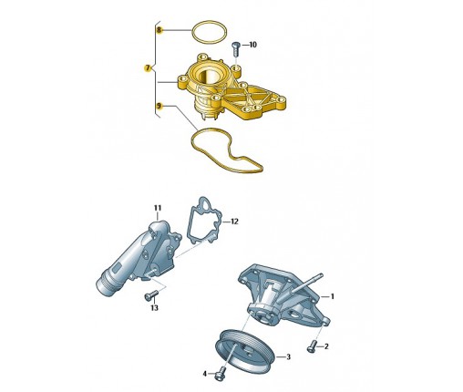 Regulator płynu chłodzącego (nr katalogowy: 06E121111AT)