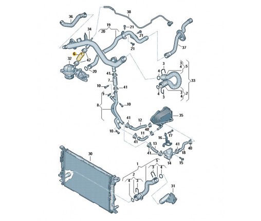 Pierścień uszczelniający (nr katalogowy: 06E121119H)