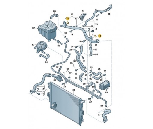 Pierścień uszczelniający (nr katalogowy: 06E121119K)
