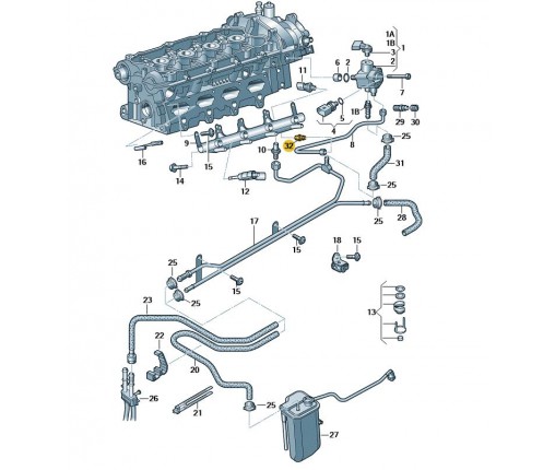 Adapter (nr katalogowy: 06E127065B)