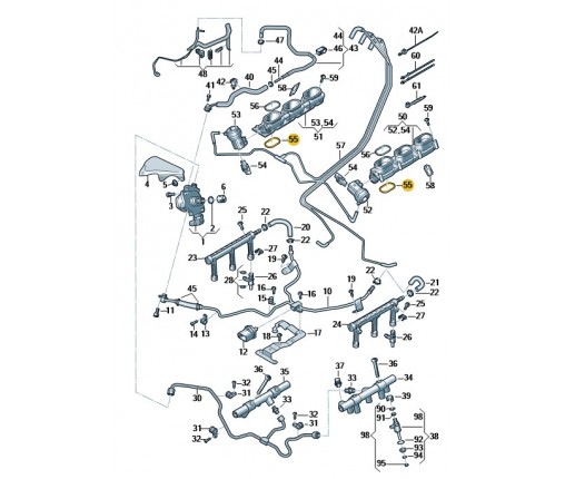 Uszczelka (nr katalogowy: 06E129717F)