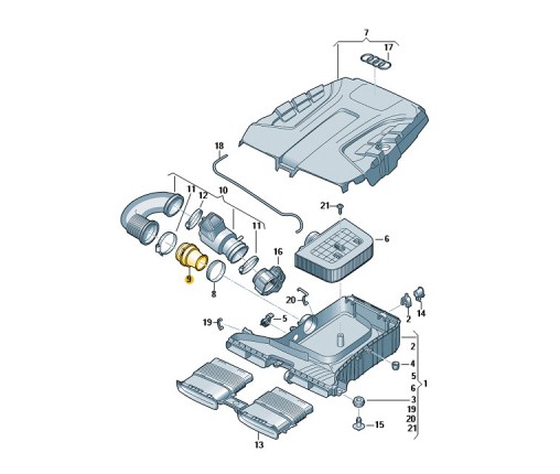Rura (nr katalogowy: 06E133634)