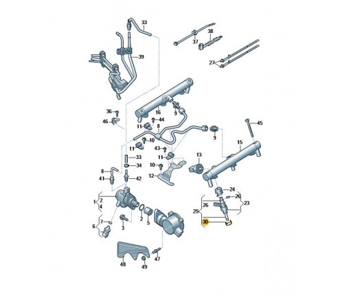 Pierścień pośredni (nr katalogowy: 06E906189G)