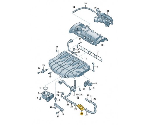 Zawór (nr katalogowy: 06E906517A)