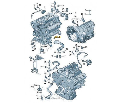 Czujnik ciśnienia oleju (nr katalogowy: 06E919081C)