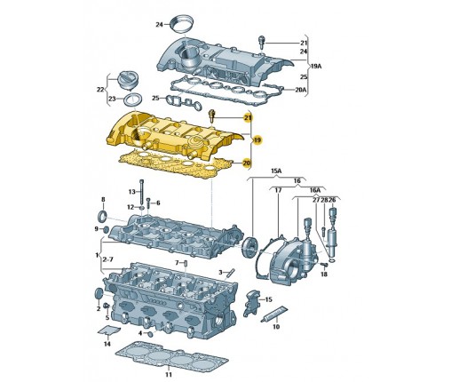 Pokrywa rozrzadu (nr katalogowy: 06F103469D)