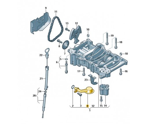 Kanał ssący (nr katalogowy: 06F115251A)