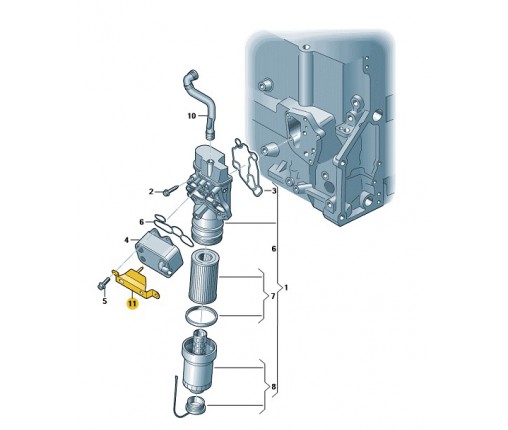 uszczelka (nr katalogowy: 06F115441B)